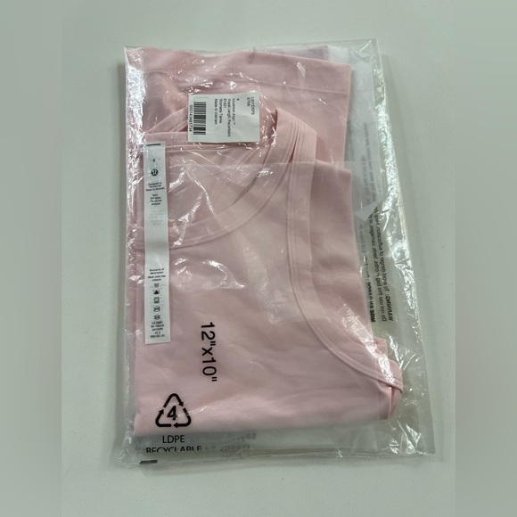 Lululemon Align Waist Length Racerback Tank STMI Strawberry Milkshake Pink Sz 4 - Picture 1 of 7